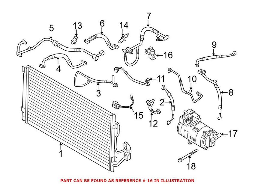 BMW A/C Expansion Valve – Front 64119292569