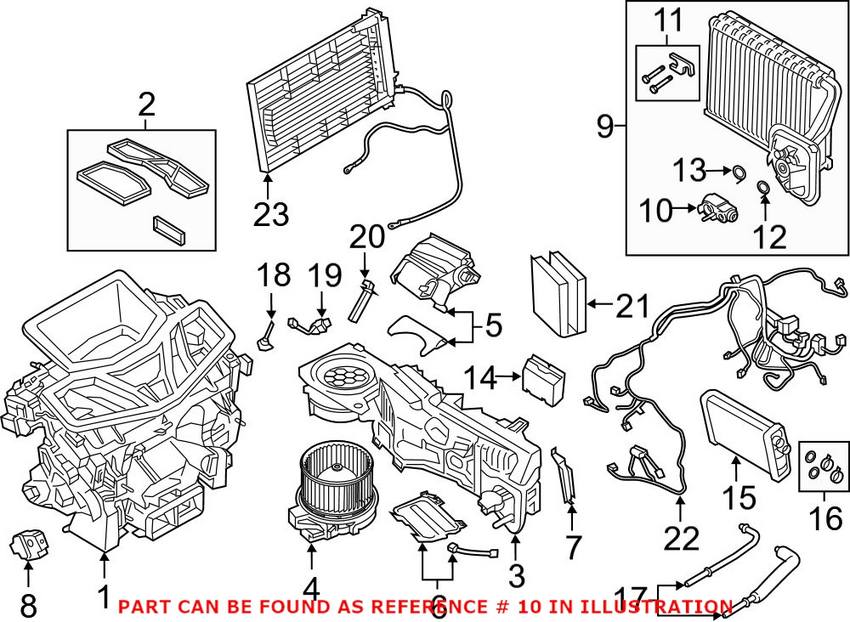 A/C Expansion Valve – Front