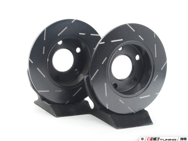 Rear Slotted Brake Rotors - Pair (245x10)