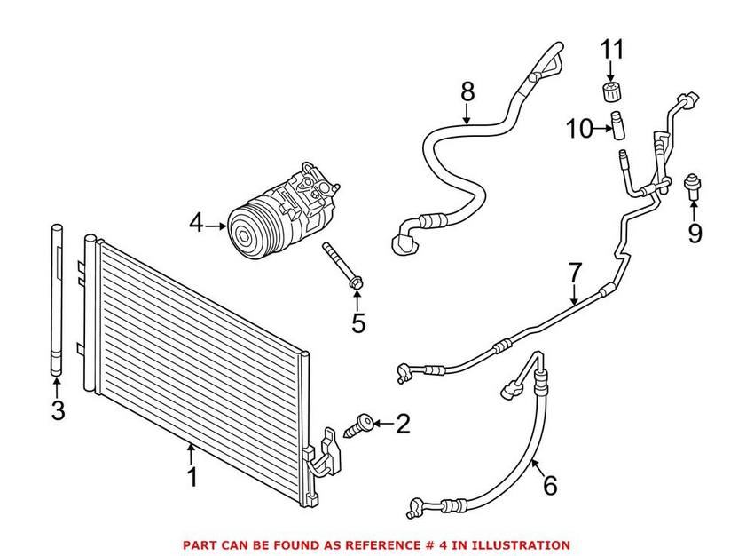 BMW A/C Compressor 64506805025