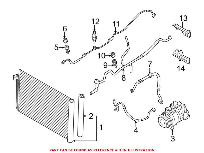 BMW A/C Compressor (New) 64509154072