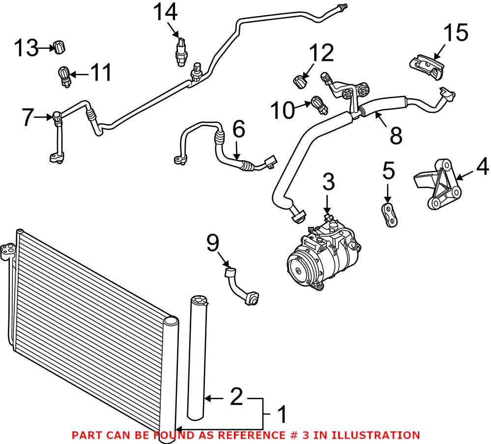 BMW A/C Compressor (New) 64509174805