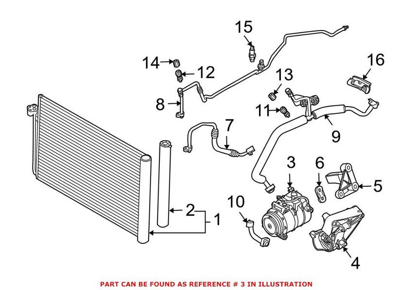 BMW A/C Compressor (New) 64509174806