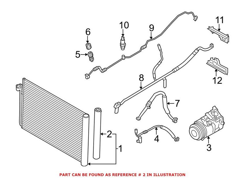 BMW A/C Receiver Drier 64509202689