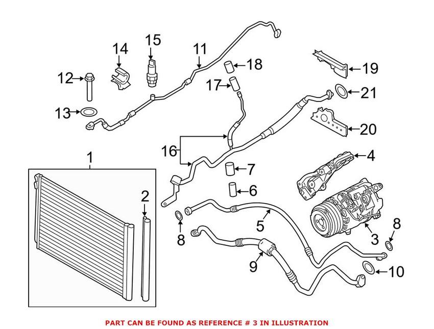 BMW A/C Compressor (New) 64529205096