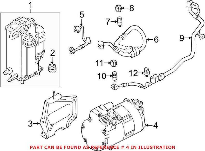 BMW A/C Compressor 64529496145 – Genuine BMW