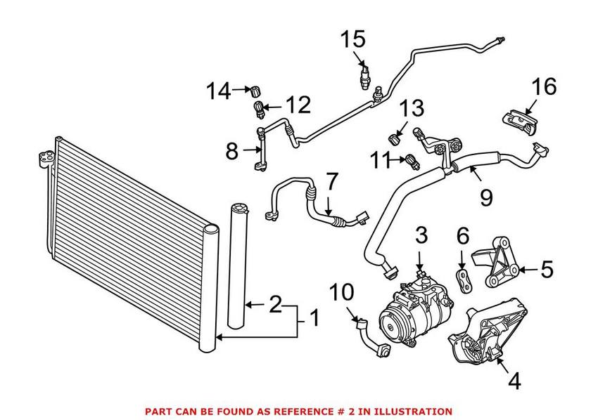 BMW A/C Receiver Drier 64536907403