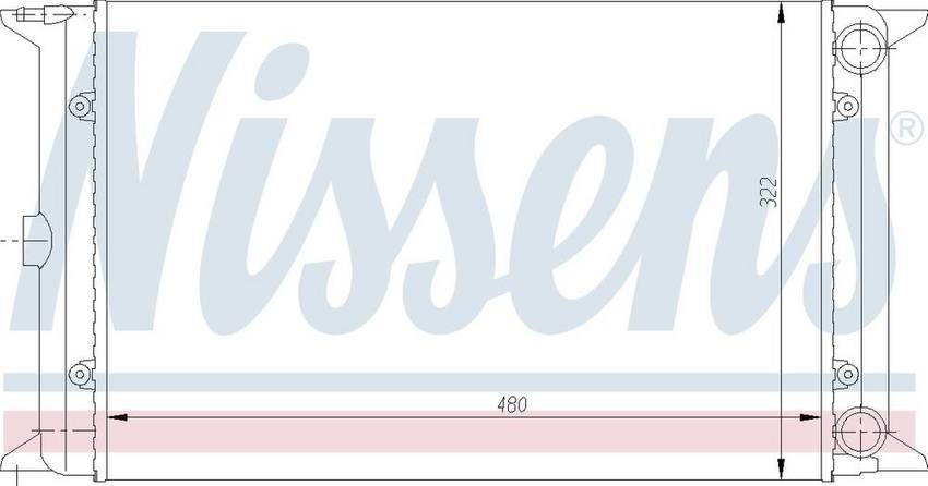 VW Radiator – Front – Nissens 65030