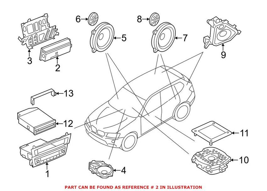 BMW Amplifer (Top Hi-Fi) 65126813112