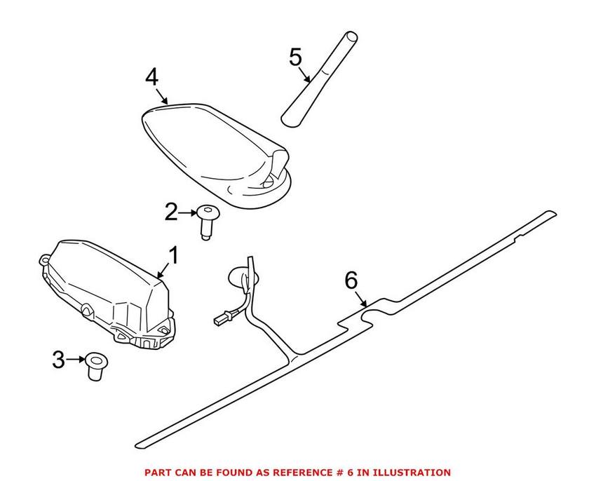 BMW Antenna Cable 65209254002