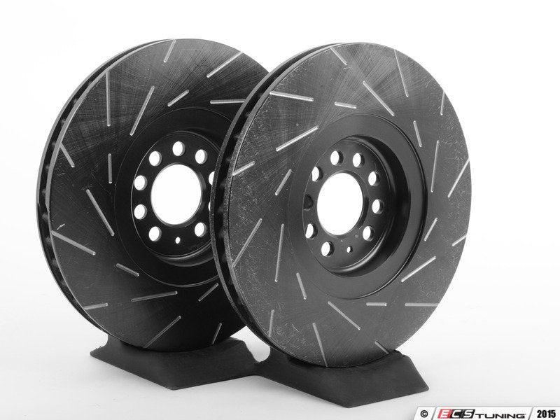 Front Slotted Brake Rotors - Pair (334x32)