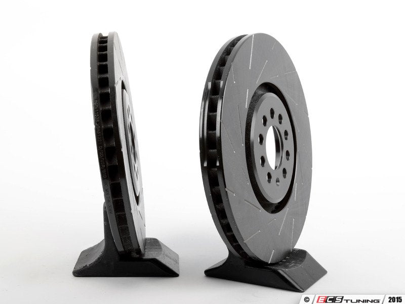 Front Slotted Brake Rotors - Pair (334x32)