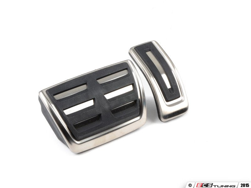 Pedal Cap Set - Brushed Aluminum