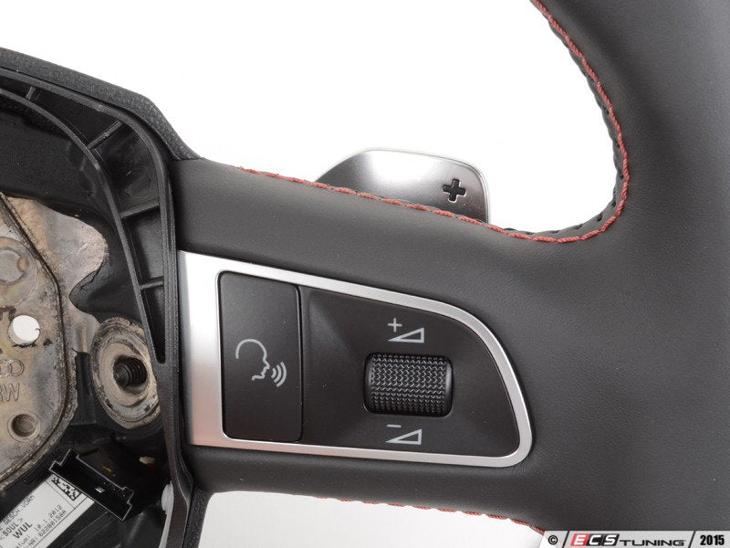 Multi Function Steering Wheel - Red Stitching