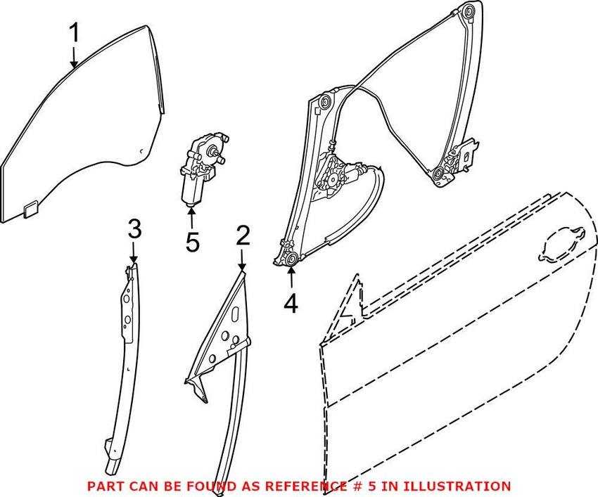 Window Motor – Front Passenger Side