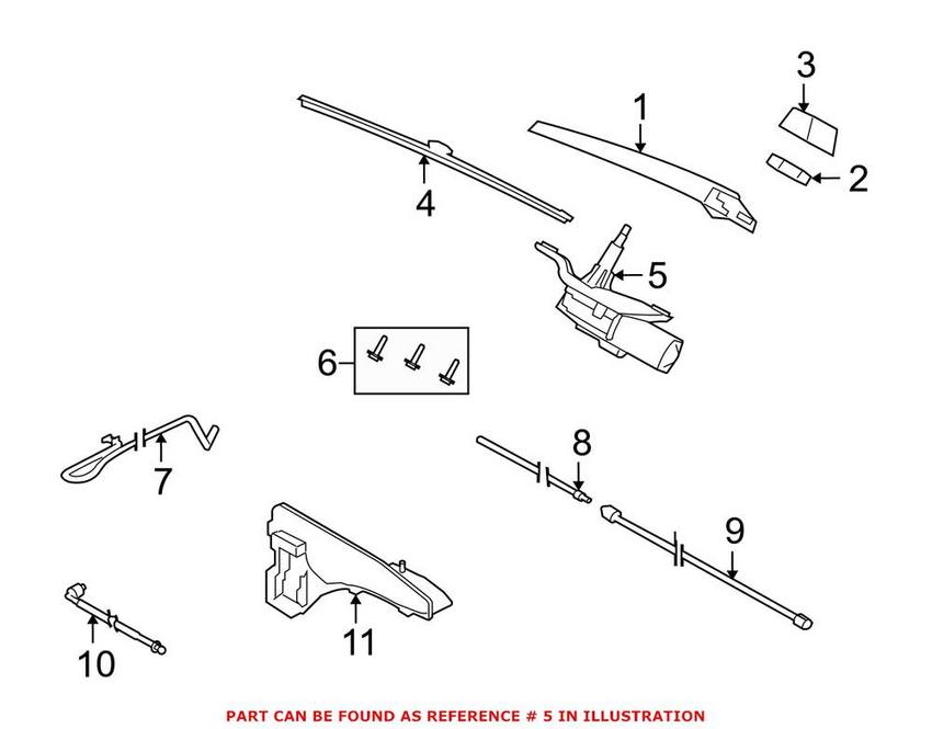 Windshield Wiper Motor – Rear