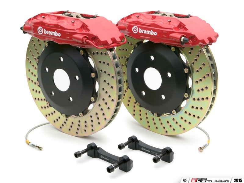 Brembo GT Front Big Brake Kit - 2 Piece Drilled Rotors (332x32)