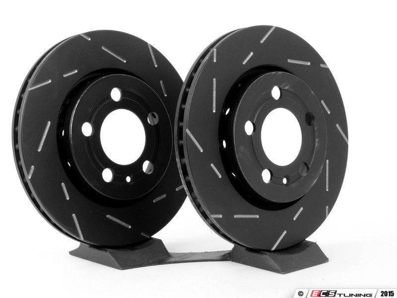 Rear Slotted Brake Rotors - Pair (256x22)