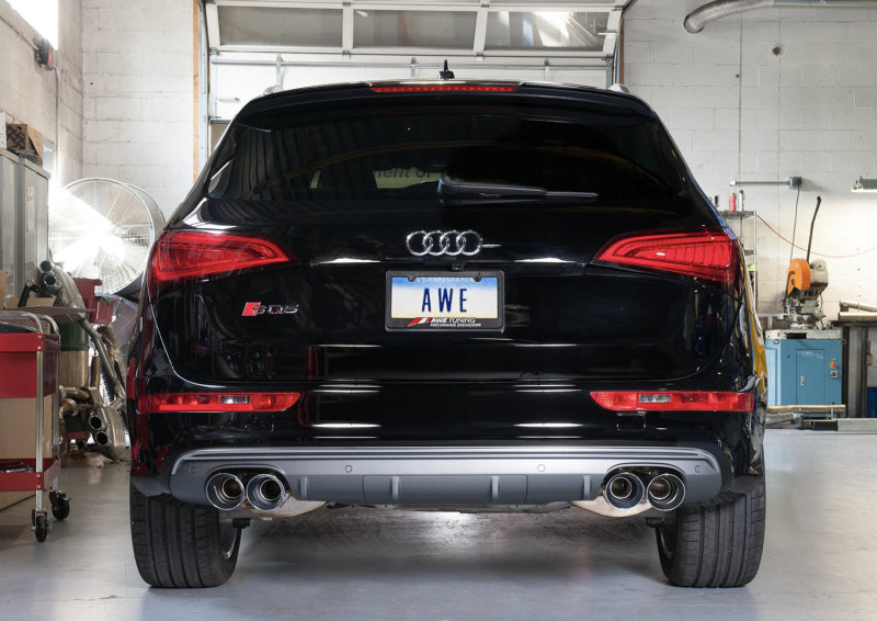 AWE Tuning Audi 8R SQ5 Touring Edition Exhaust - Quad Outlet Diamond Black Tips