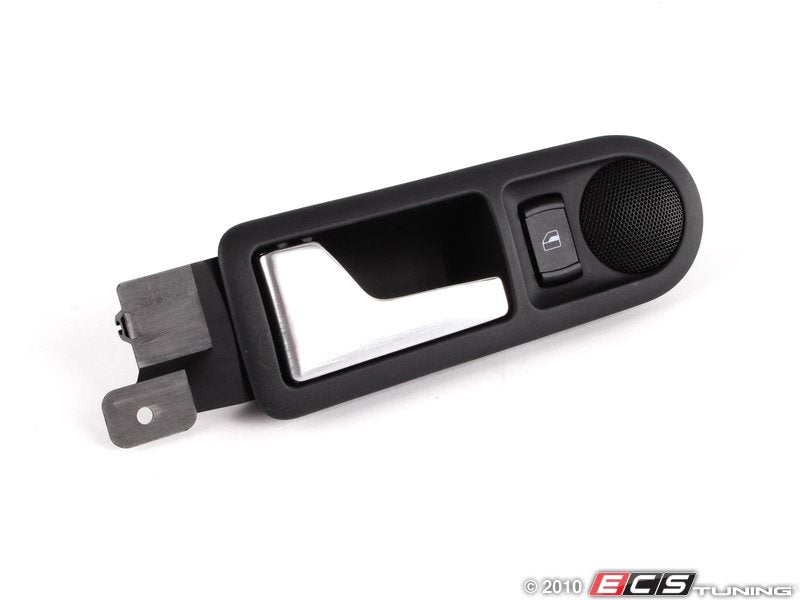 Left Rear Interior Door Handle - Black/Aluminum