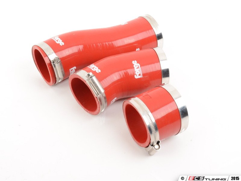 Lower Intercooler Boost Hose Kit - Red