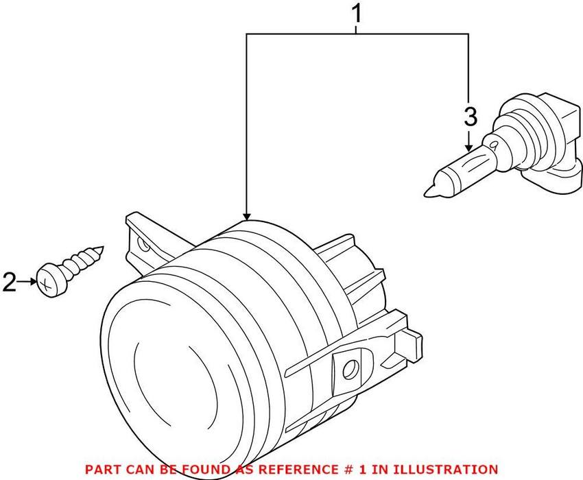 VW Fog Light – Front Driver Side 6C0941699