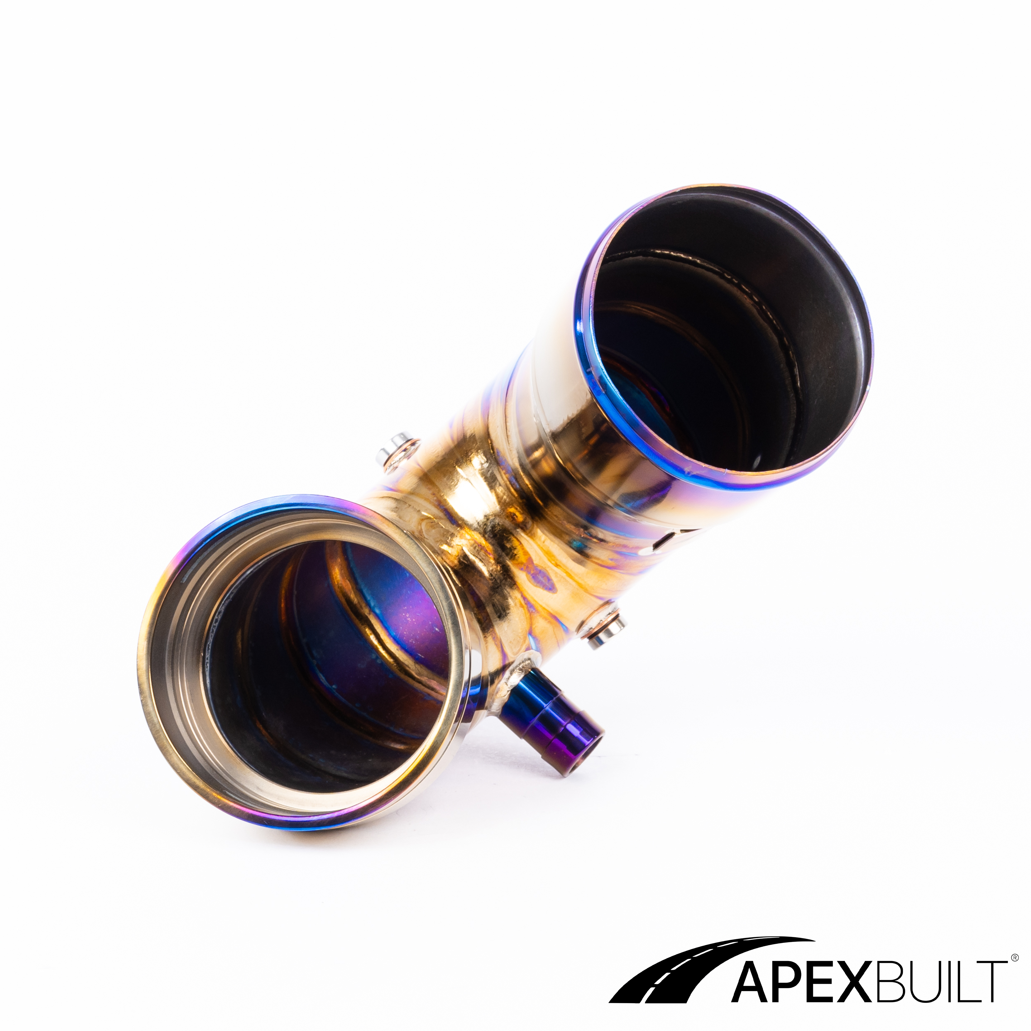 ApexBuilt® BMW F87 M2C, F80 M3, & F82/F83 M4 Titanium Charge Pipe Kit (S55, 2015-20)