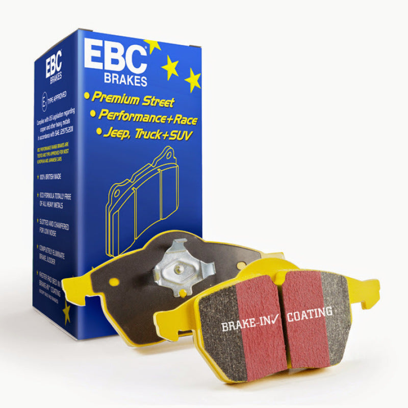 EBC 97-99 Porsche Boxster (Cast Iron Rotors only) 2.5 Yellowstuff Front Brake Pads