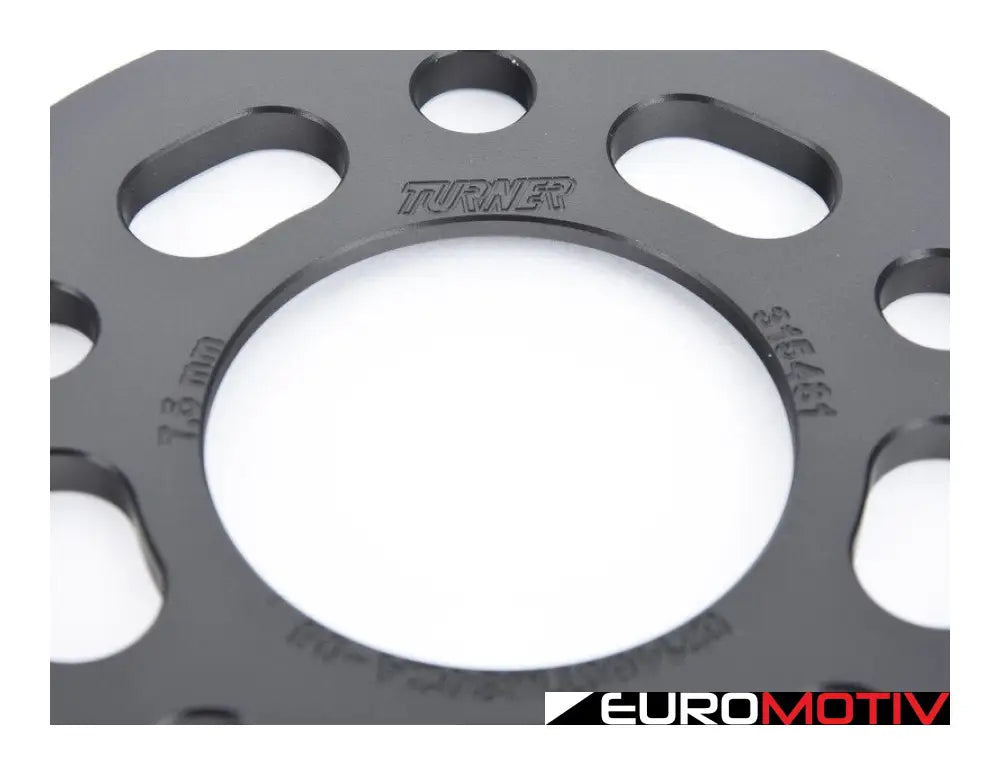 7.5Mm Wheel Spacers - Black (Pair)