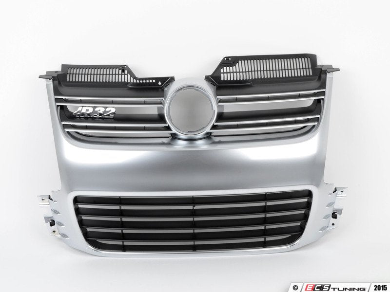 R32 Grille Assembly - Aluminum Look