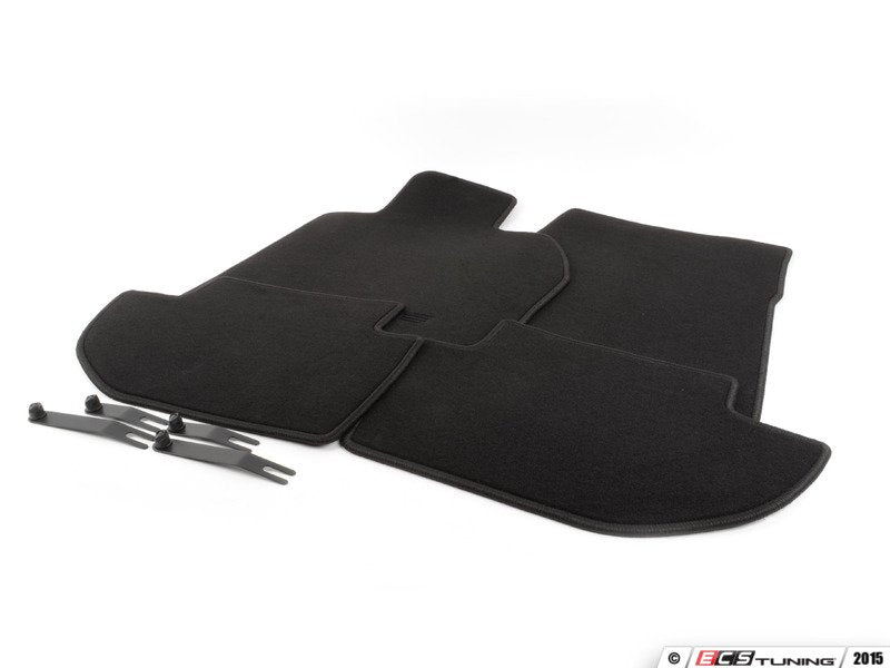 944 / 968 Porsche Script Floor Mat Set - Black