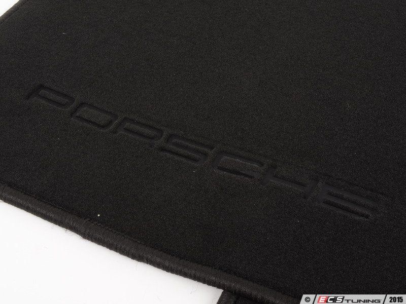 944 / 968 Porsche Script Floor Mat Set - Black