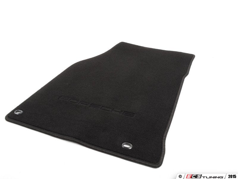 944 / 968 Porsche Script Floor Mat Set - Black