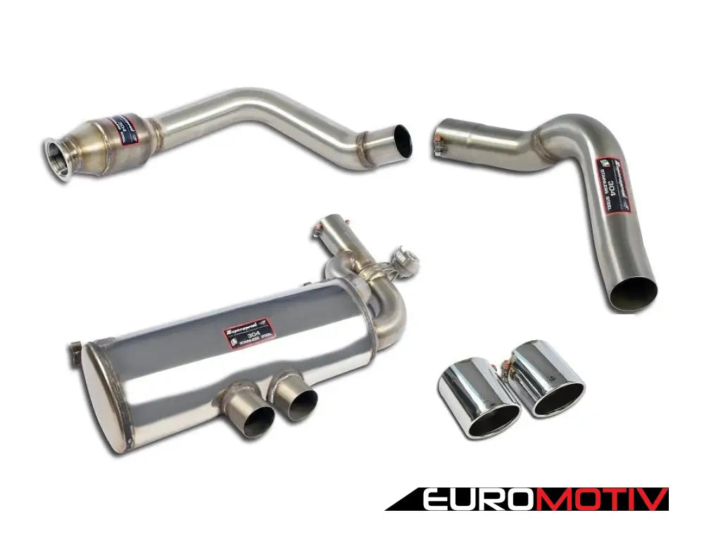 718 Boxster / Cayman Valved Turbo Back Exhaust System - Polished Tips