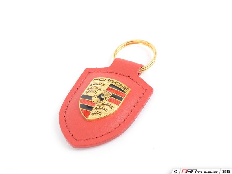 Red Crested Key Fob