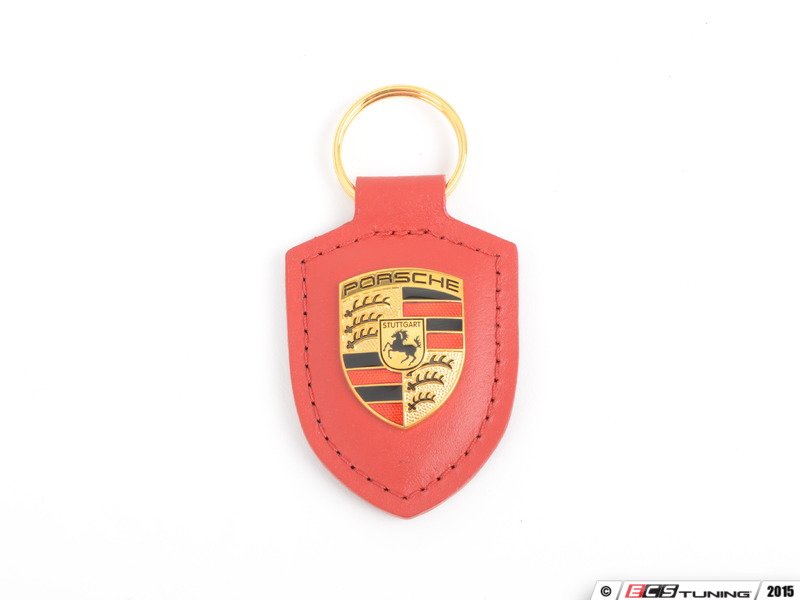 Red Crested Key Fob