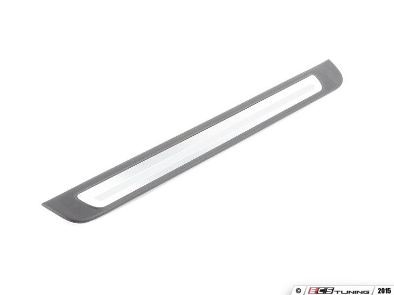 Left Front Door Sill - Satin Black / Aluminum