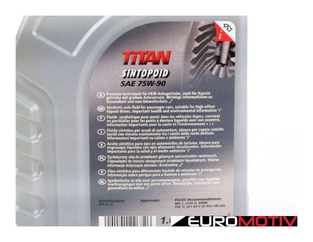 75W-90 Gear/Manual Transmission Fluid - 1 Liter