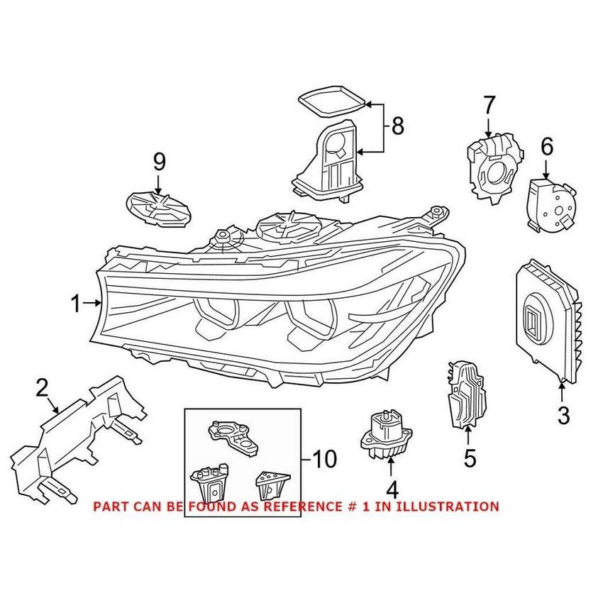 BMW Headlight Assembly 7726510018 – ZKW