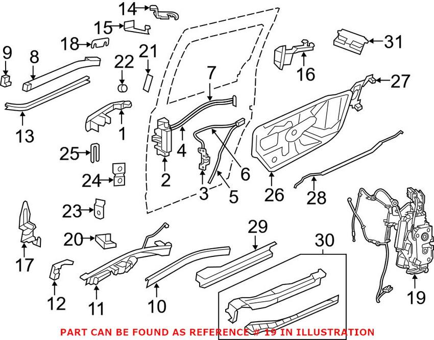 Door Lock Actuator Motor – Rear Pasenger Side