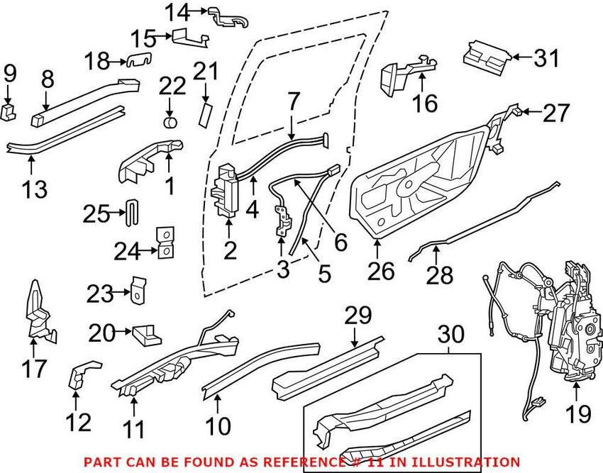 VW Power Sliding Door Motor – Passenger Side 7B0843874R