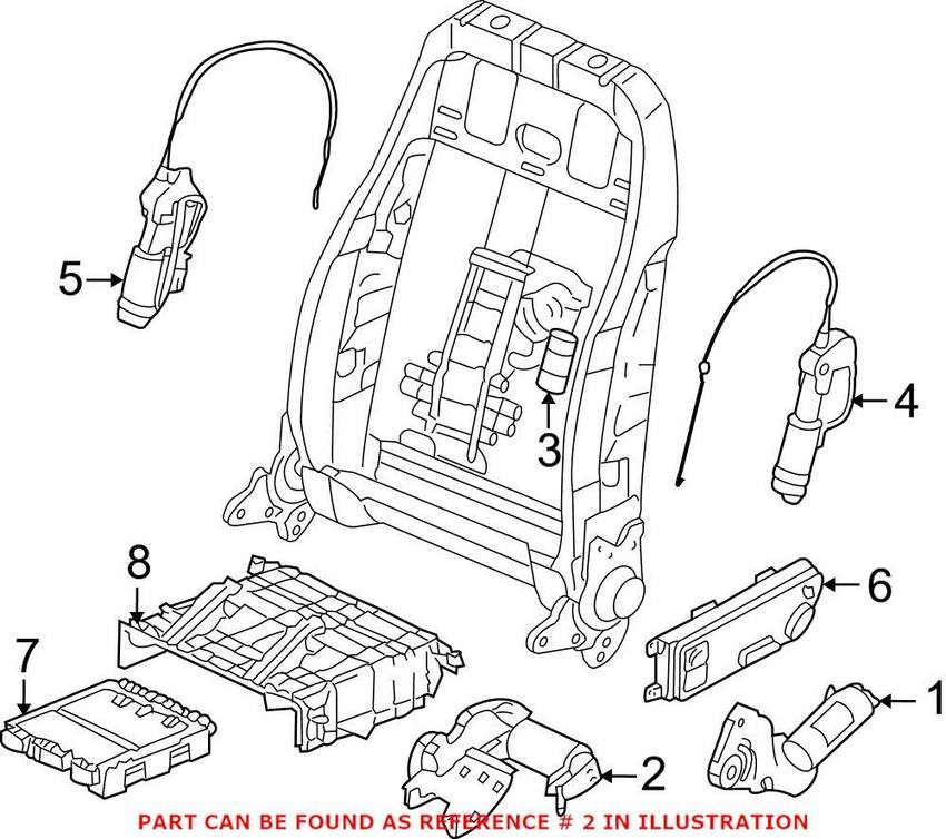 VW Seat Motor – Driver Side 7L0959761A