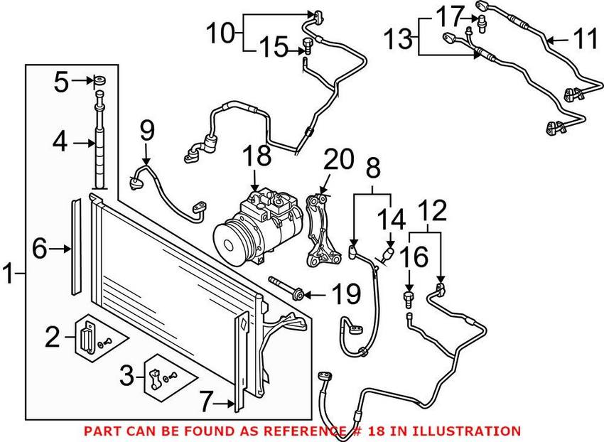 VW A/C Compressor (New) 7L6820803R