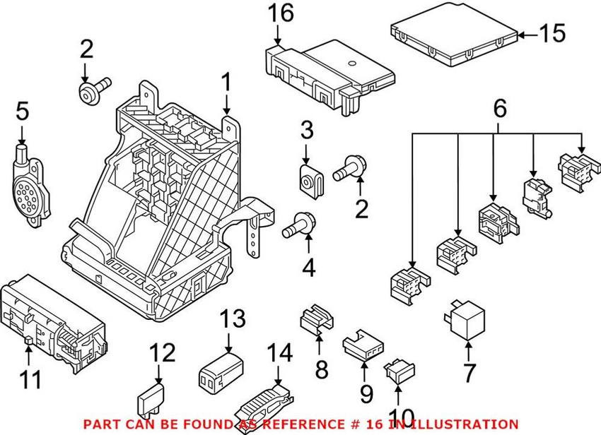 VW Fuse Box Connector 7N0907530BLZ02 – Genuine VW/Audi