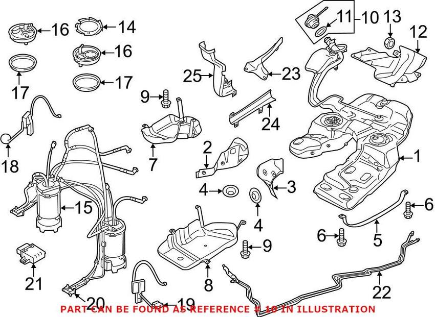 VW Fuel Tank Cap 7P0201550F