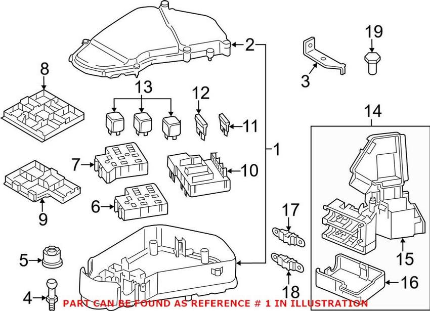 VW Fuse Box 7P0907295 – Genuine VW/Audi