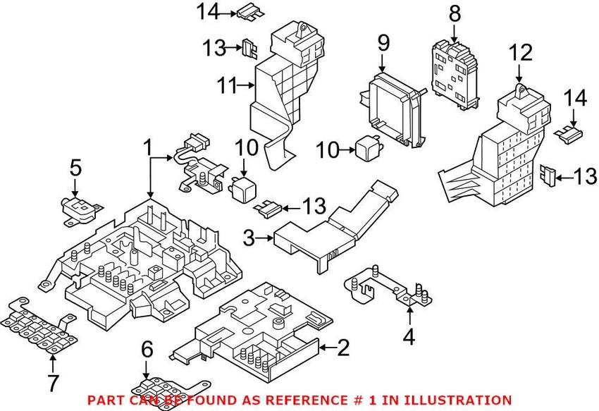 Audi Fuse Box 7P0937548F – Genuine VW/Audi