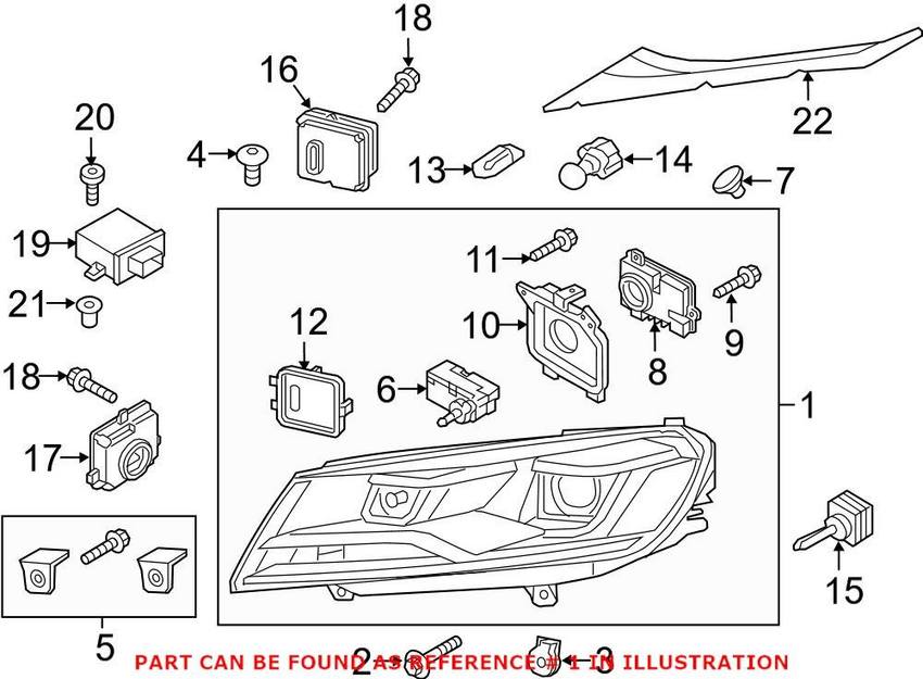 Headlight Assembly – Driver Side (Xenon)