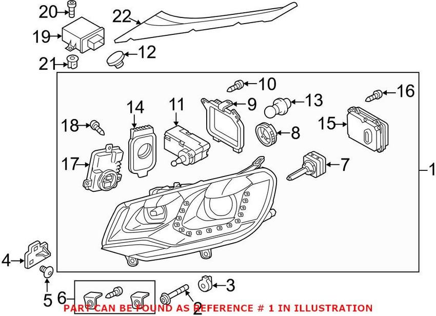 Headlight Assembly – Driver Side (Xenon)