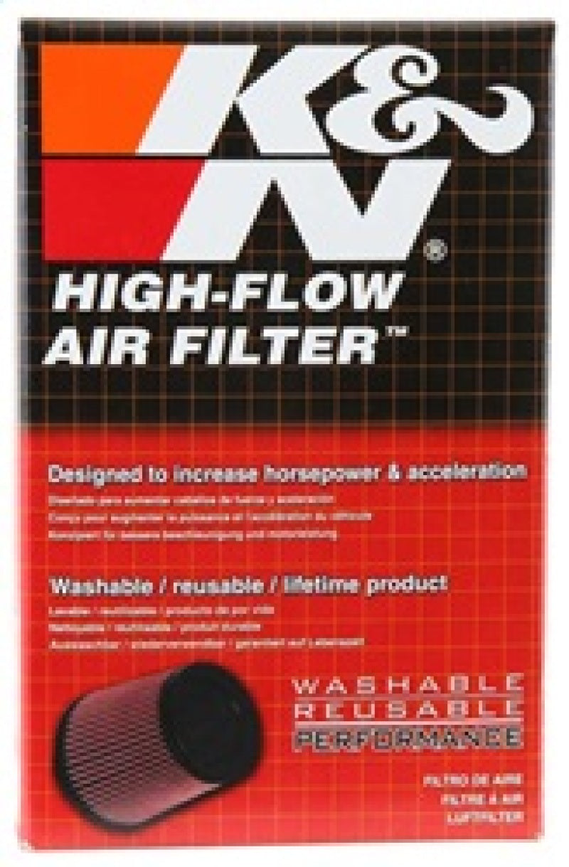 K&N Filter Universal Rubber Filter 20 Deg Flange Angle 2.25in Flange ID x 3.5in OD x 5in H